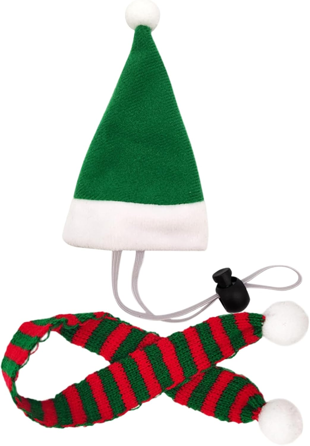 Chicken Clothes - Santa Cosplay Dress up | Small Animal Tiny Santa Hat with Adjustable Chin Strap - for Duck Hamster Rabbit Kitty Parrot Puppy Lizard Farm Decor