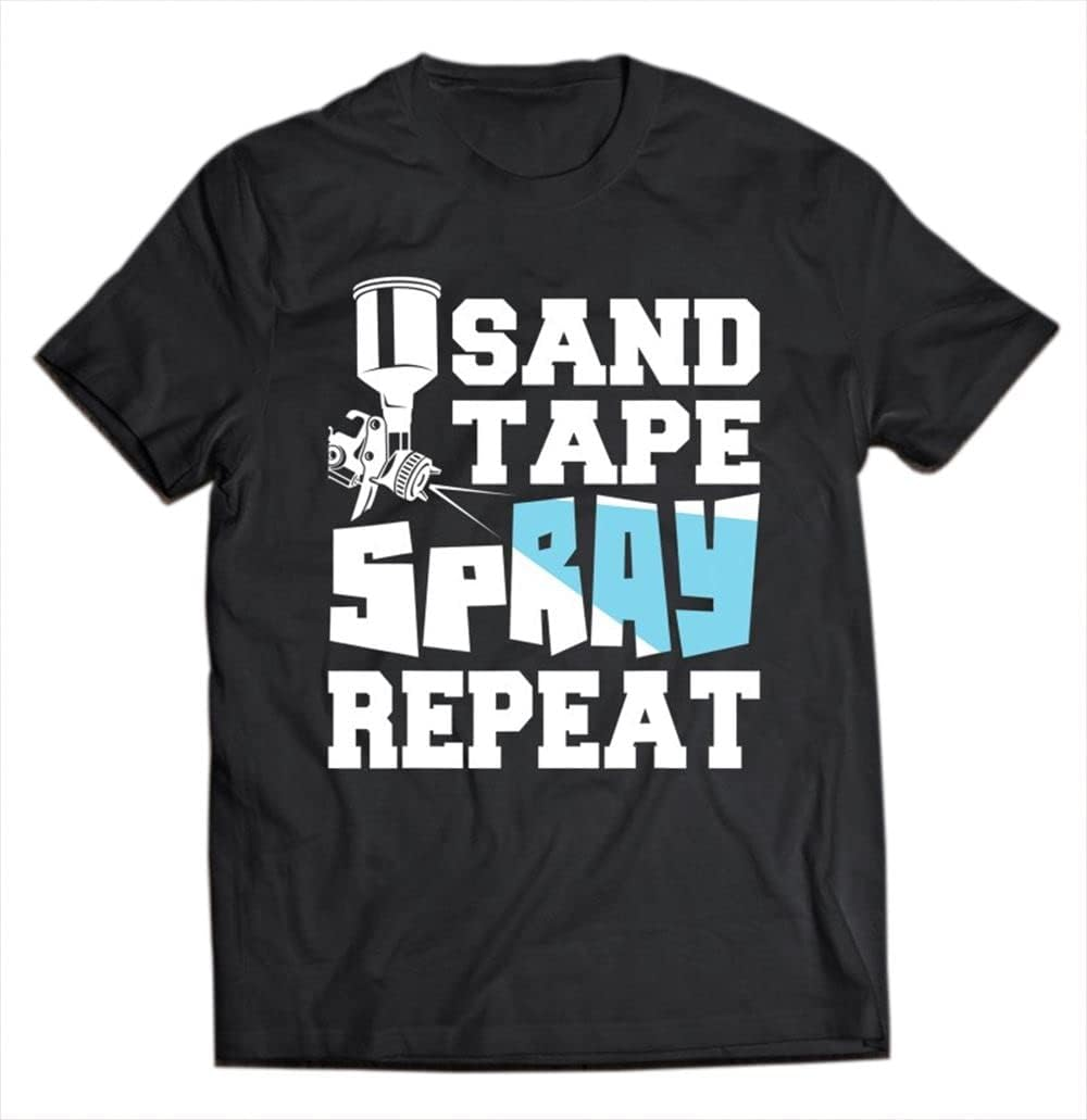 X.Style Sand Tape Spray Repeat ? Auto Body Painter Car Detailer Ds701 T-Shirt