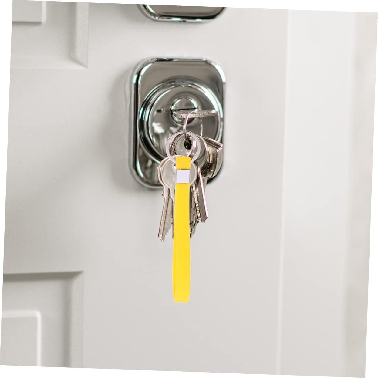 KOMBIUDA 24Pcs Silicone Bracelets Bulk Keychains Wristband Design Silicone Keychain Bracelet for Party Favors Decorative Wristlet for Women image number 5