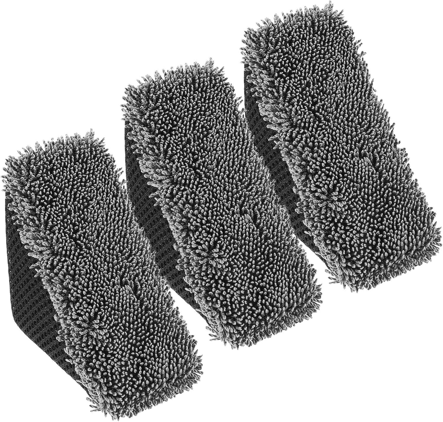 3 PCS Tire Shine Applicator Sponges, Microfiber Tire Brightener Applicator Pad Durable and Reusable Tires Dressing Applicators Pad, Tires Applicator-Pad for Car Detailing Cleaning Sealant Conditioner