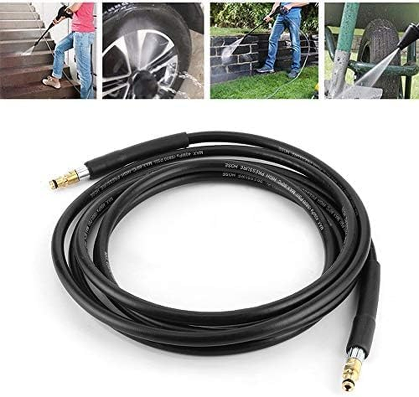 10M Pressure Washer Replacement Hose,Pressure Washer Hose High Pressure with Click Type Plug Quick Connect Washer Water Clean Hose Car Cleaning Pipe Fit,Pressure Washer Hose for Karcher K2 K3 K4 K5 image number 3