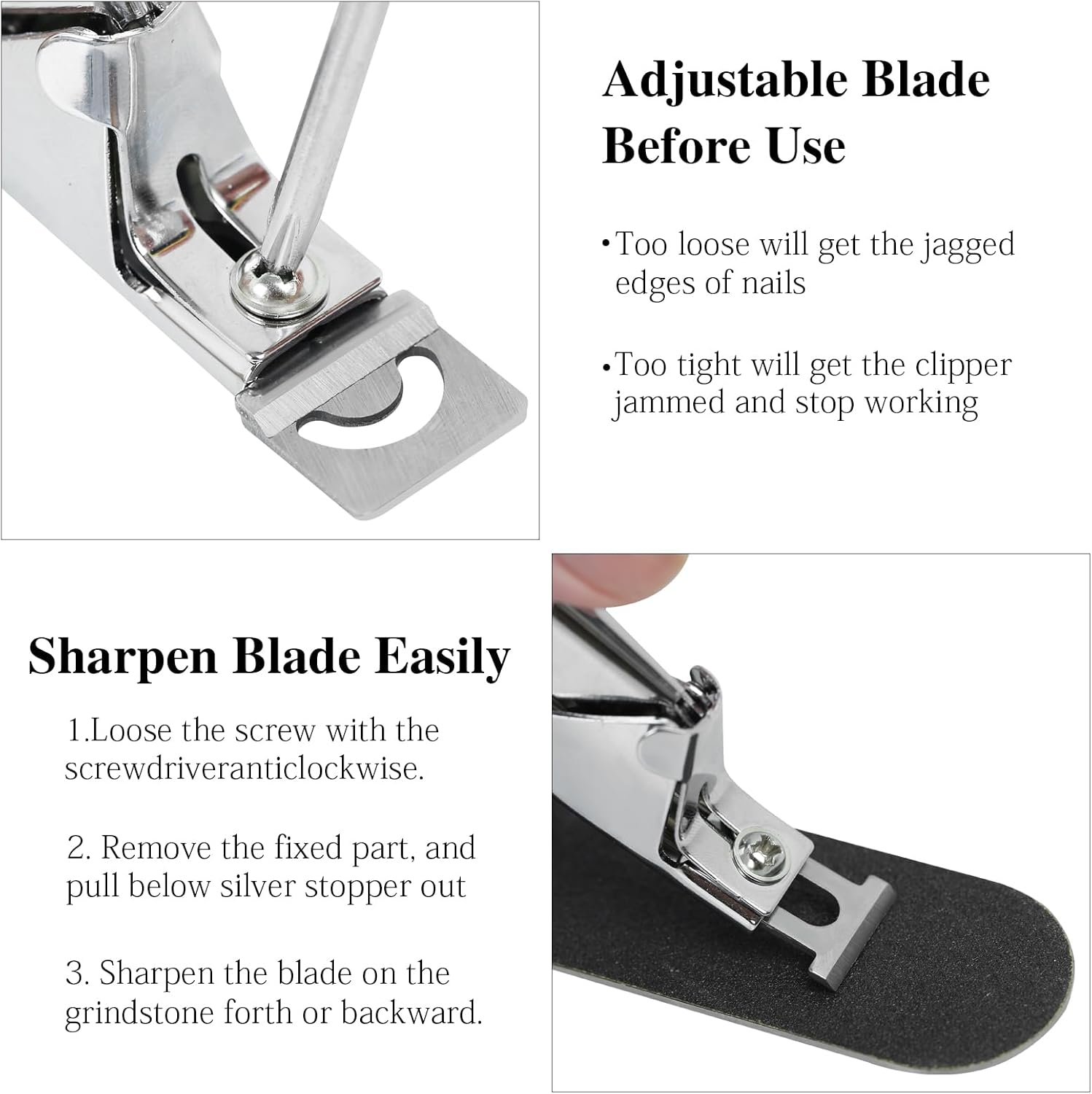 C12Rtive Acrylic Nail Clipper with Magnets,Nail Clippers Acrylic Nail Cutter,Nail Cutter for Nail Tips with 10PCS Sizer Magnets,Manicure Tool for Salon or Home Nail Art(Blue) - Blue image number 2