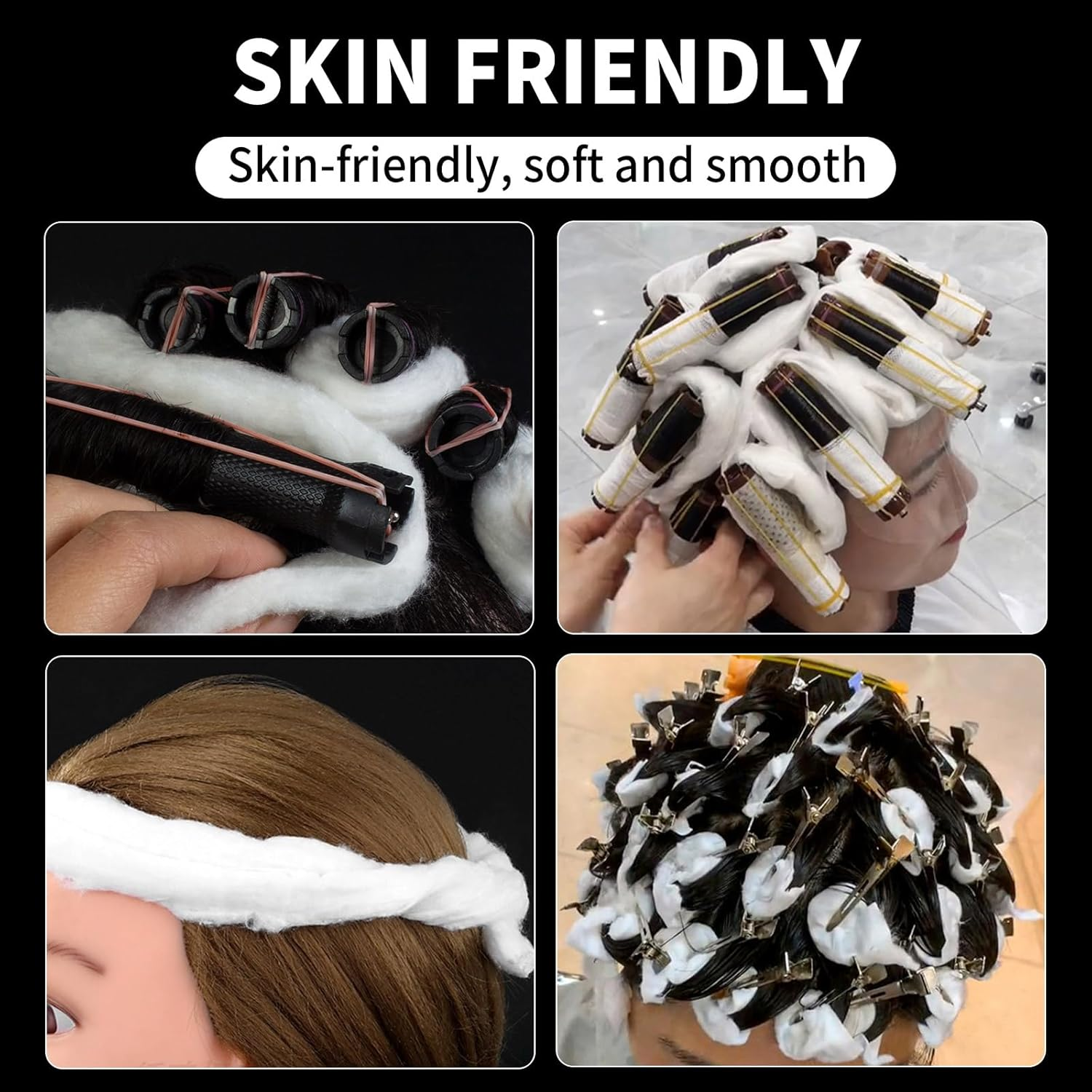 Cotton Roll 200G Soft White Cotton Strips Hair Perm Accessories Absorbent Beauty Hair Care Tool Durable Material for Salon Use image number 1