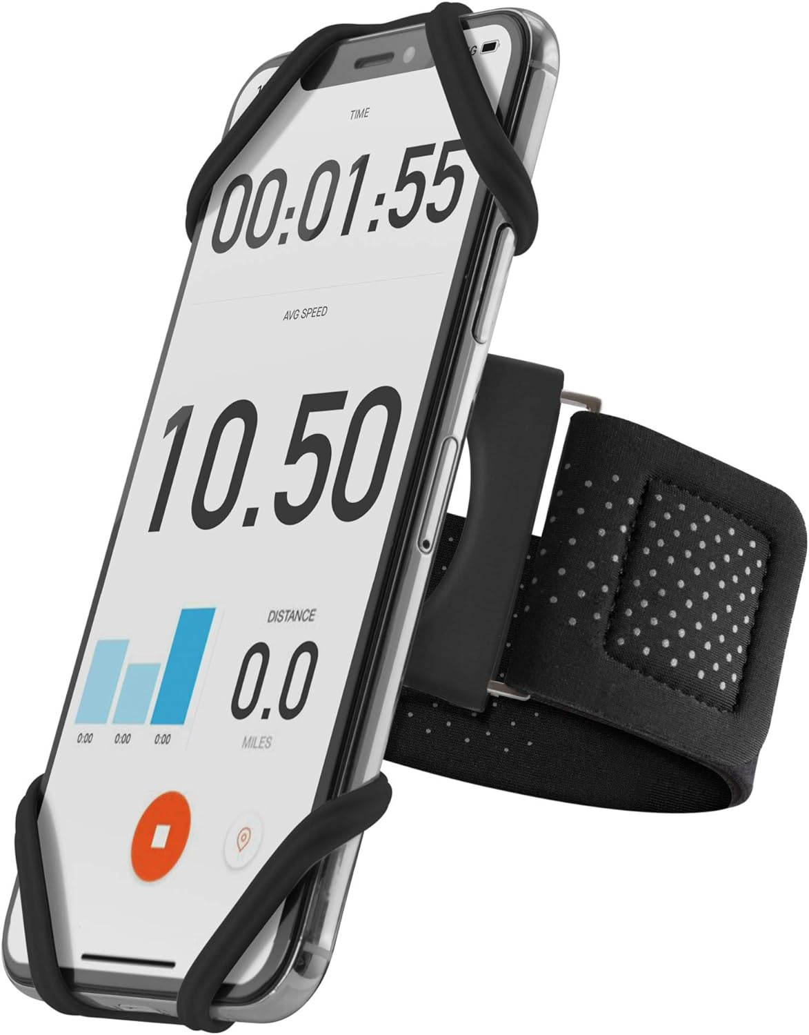 Bone Run Tie Connect Kit, Running Phone Holder Detachable 360&deg; Rotation Armband for Workout for Iphone 15 14 13 12 11 plus Pro Max Samsung, Phone Size 4.7-7.2" (Phone Holder & 3 Arm Straps Included) image number 6