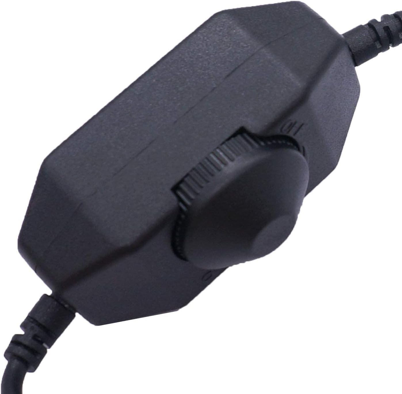 Weideer 2Pcs LED Strip Lights Dimmer DC12V-24V Rotary Dimmer Switch for LED Strip Lights LED Rope Light 3528 5050 5630 Black K-018-BK - White image number 5