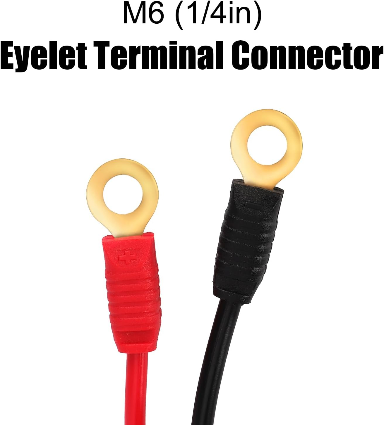 2Pcs Wire Harness, Compatible with NOCO GC002 X-Connect M6 (1/4In) Eye Clamp Connector Drip Charger Cables Battery Charger Cables Accessory Cables for NOCO image number 1