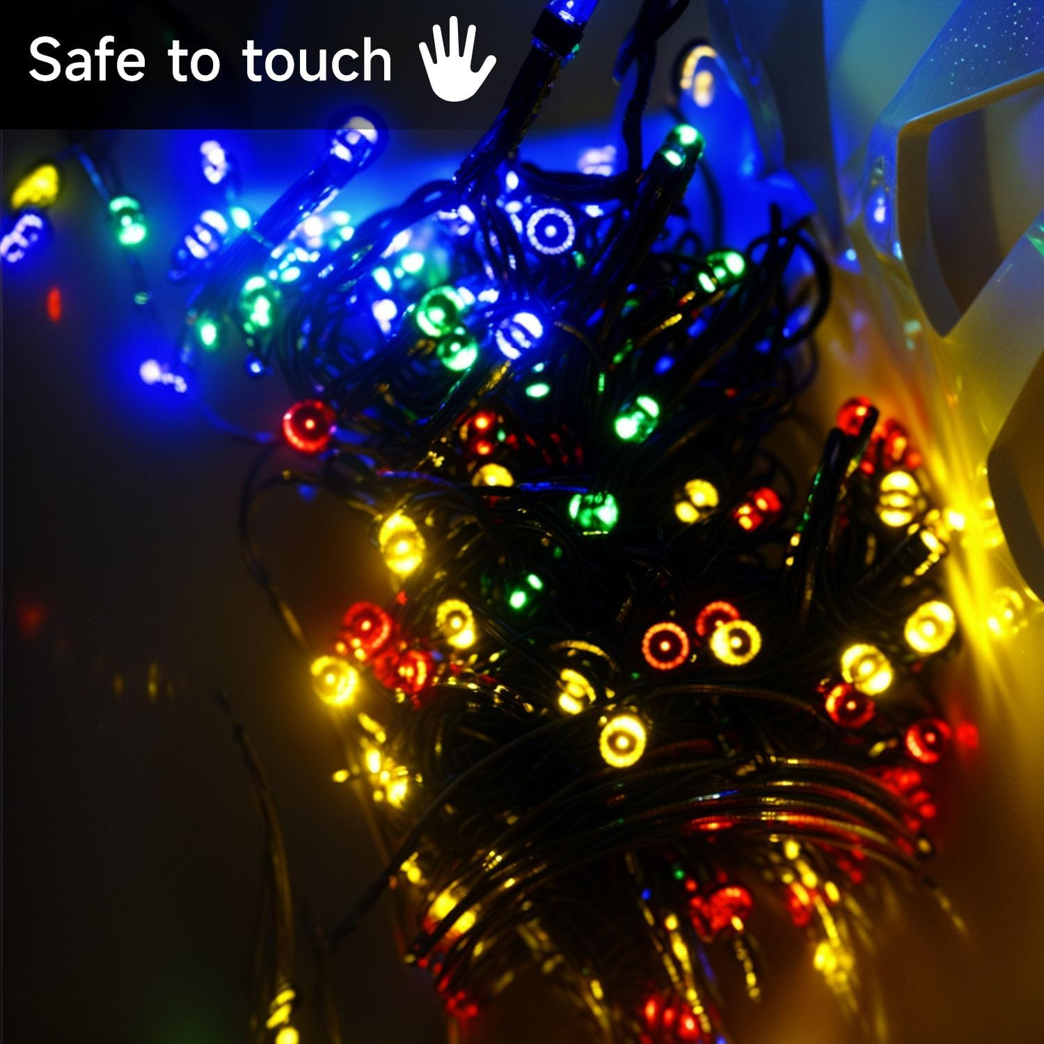 20M/66Ft Solar String Lights Outdoor Garden, 200 LED Solar Powered Fairy Lights, 8 Modes IP65 Waterproof Decorative Lights for Garden, Yard, Home, Party, Christmas image number 3