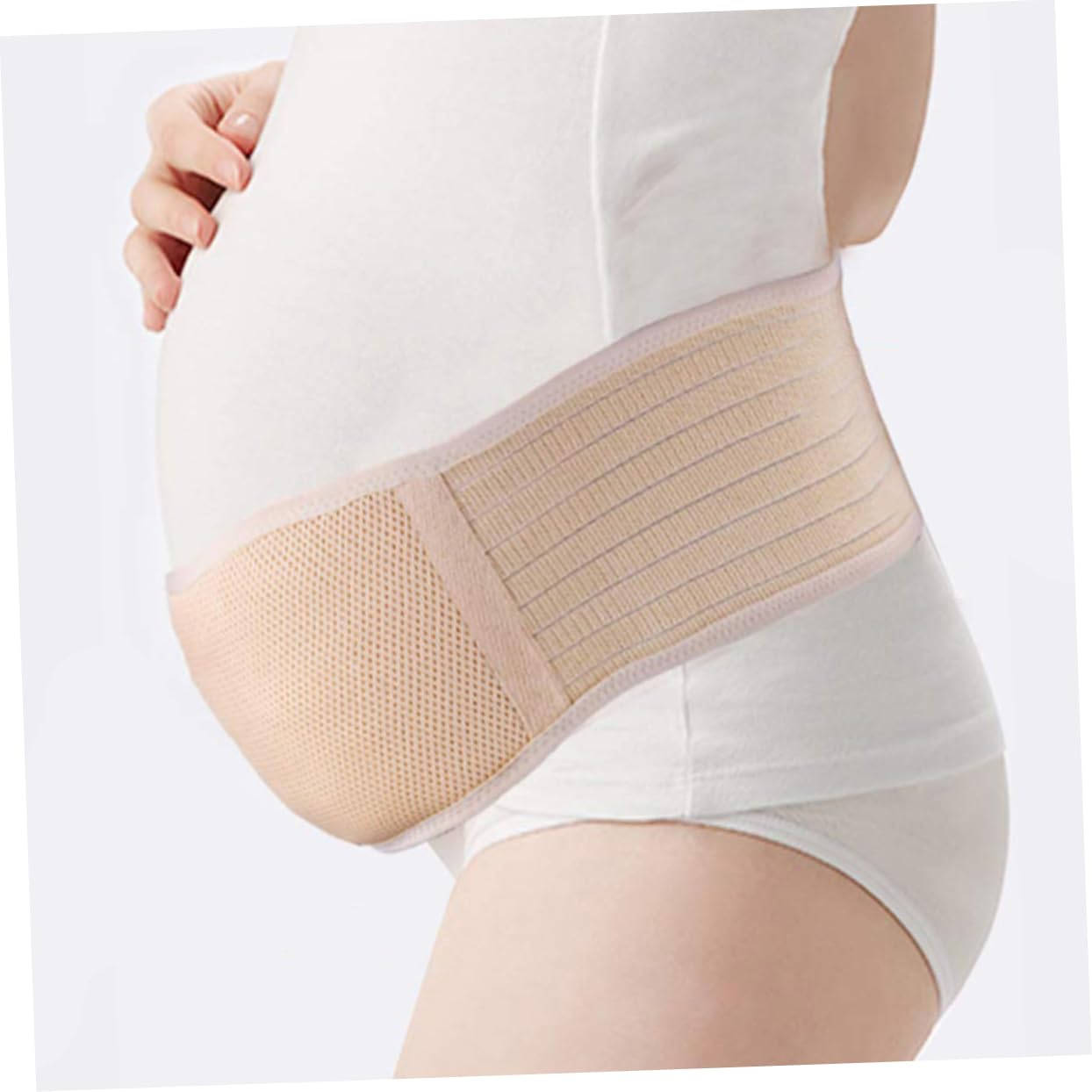 Healeved Maternity Support Belt for Women Comfortable Waist Back Brace Abdominal Support Band Strap Belly Belt for Pregnancy image number 3