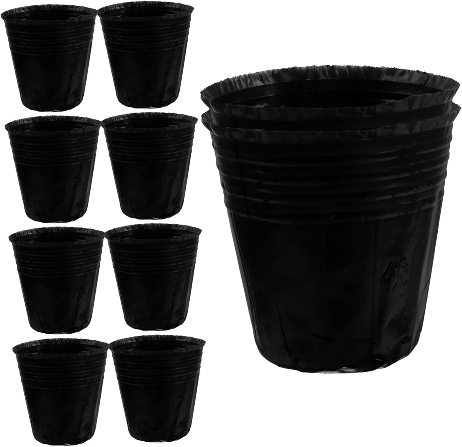 100Pcs Planting Bags Sturdy Nutrient Bags Practical Planting Cups for Growbag Seeds Sprouting Seeds Use image number 1