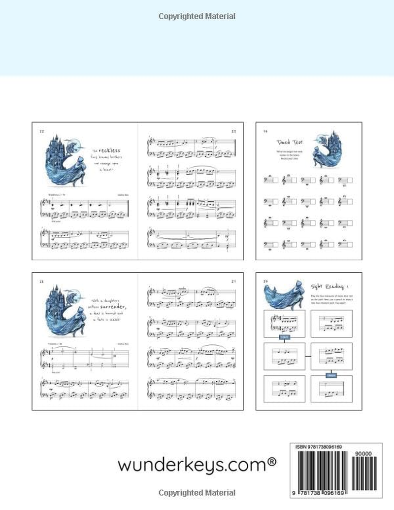 The Stolen Rose Solos, V. U. Level Y: Beauty and the Beast, the Original Fairy Tale in D Major and B Minor (Andrea and Trevor Dow'S Very Useful Piano Library) image number 1