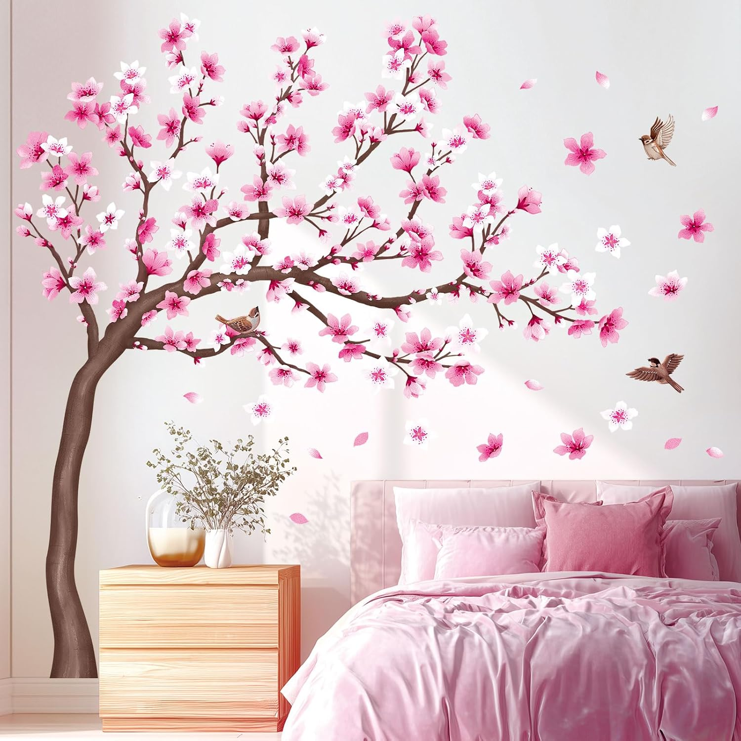DECOWALL SG4-2306 Cherry Blossom Tree Wall Stickers Decals image number 5