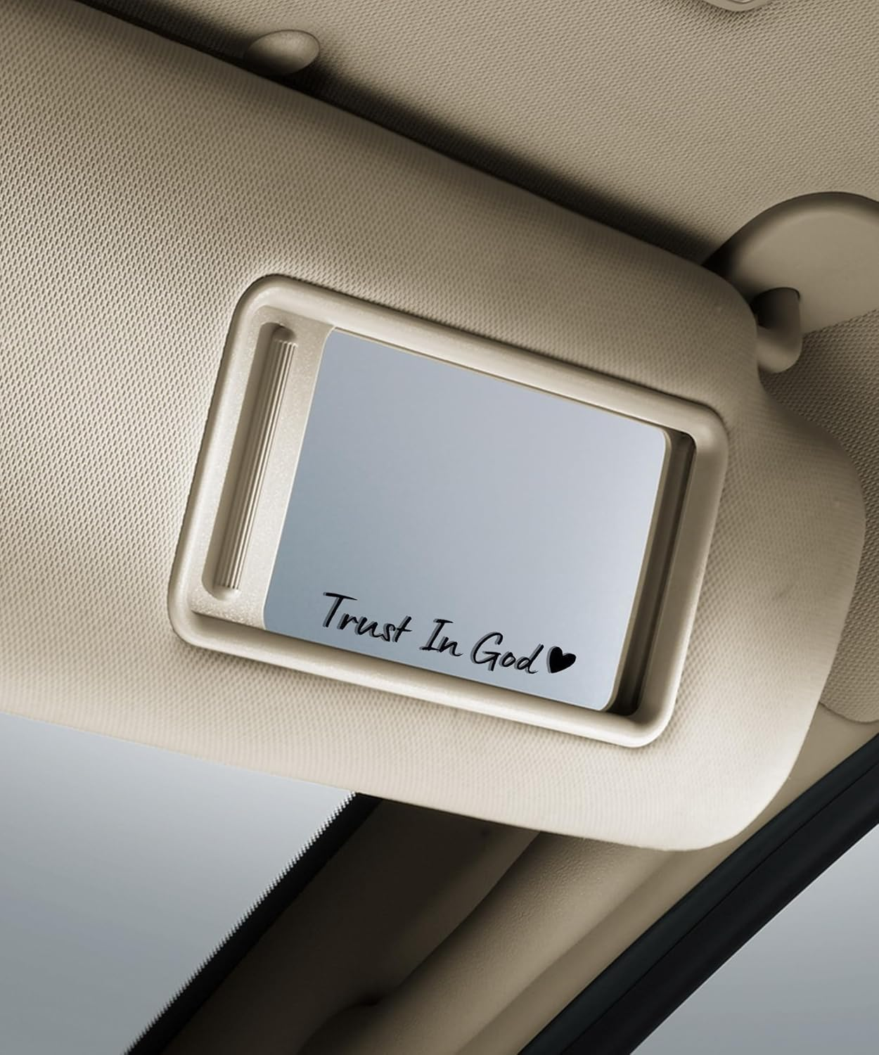 SCUARI 4PCS Car Stickers,Cars Decals,Car Accessories Trust in God Rearview Mirror Sticker,Auto Stickers and Decals,Auto Decals for Women,Trust in God Mirror Decoration,Fits Most Vehicles (Black) - Colorful image number 6