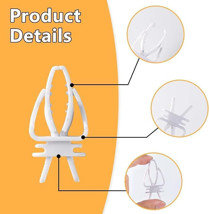 20Pcs White Bird Snack Holder for Fruit Vegetable Treat Food Clips Easy to Install for Cage Feeder for Small Parrots Bird Feeders,Bird Feeders,Feeding and Watering Supplies image number 1