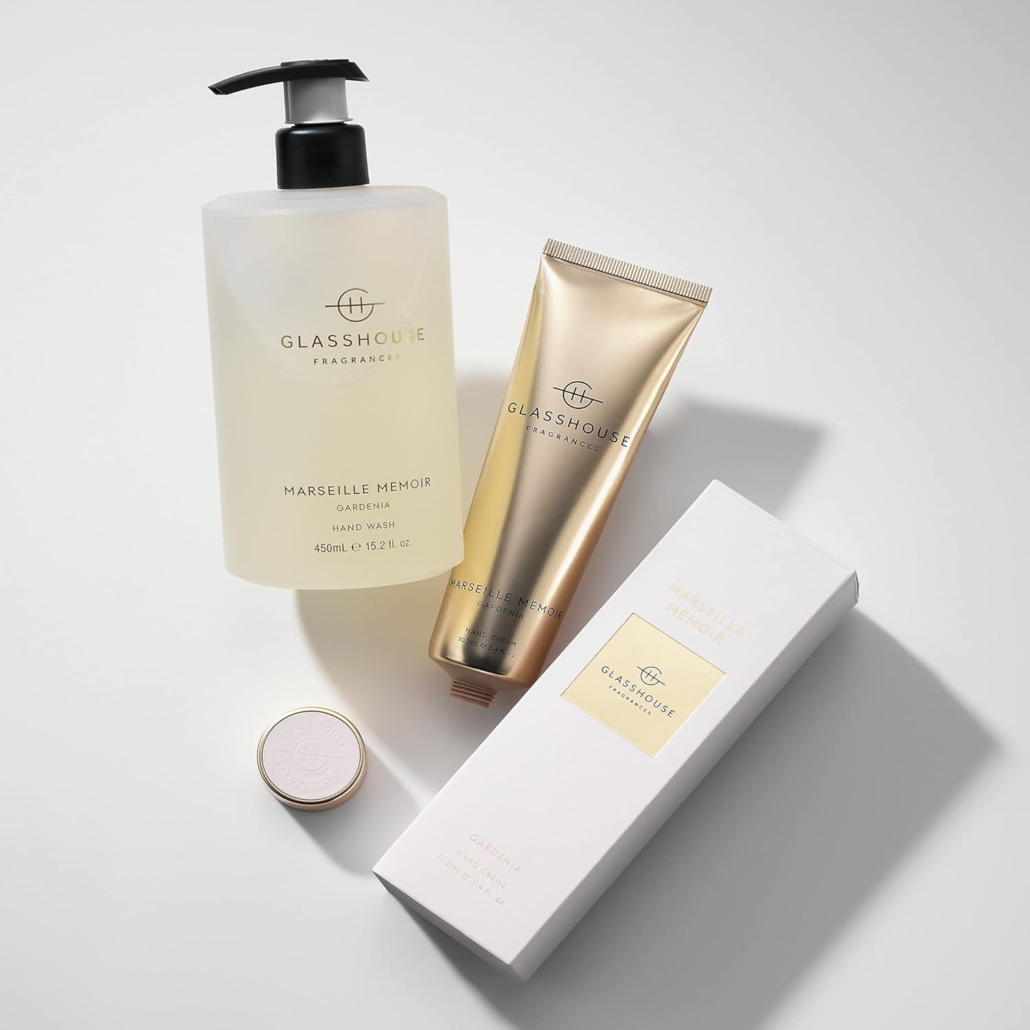 Glasshouse Fragrance Marseille Memoir Hand Cream and Hand Wash Set, 550 Ml (100 + 450 Ml) image number 3