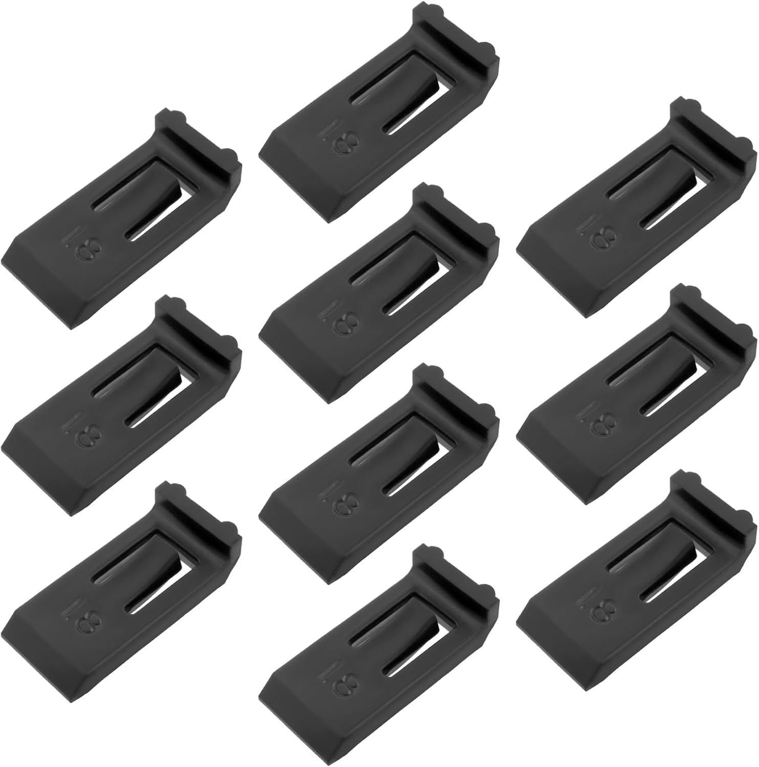 Ecsing 10X Hinge Restrictors Angle Stops Hinge Clip Compatible with Blum 74.1103 for 107 Degree Hinges Black(16.5Mm X 7.4Mm X 1.8Mm) image number 2