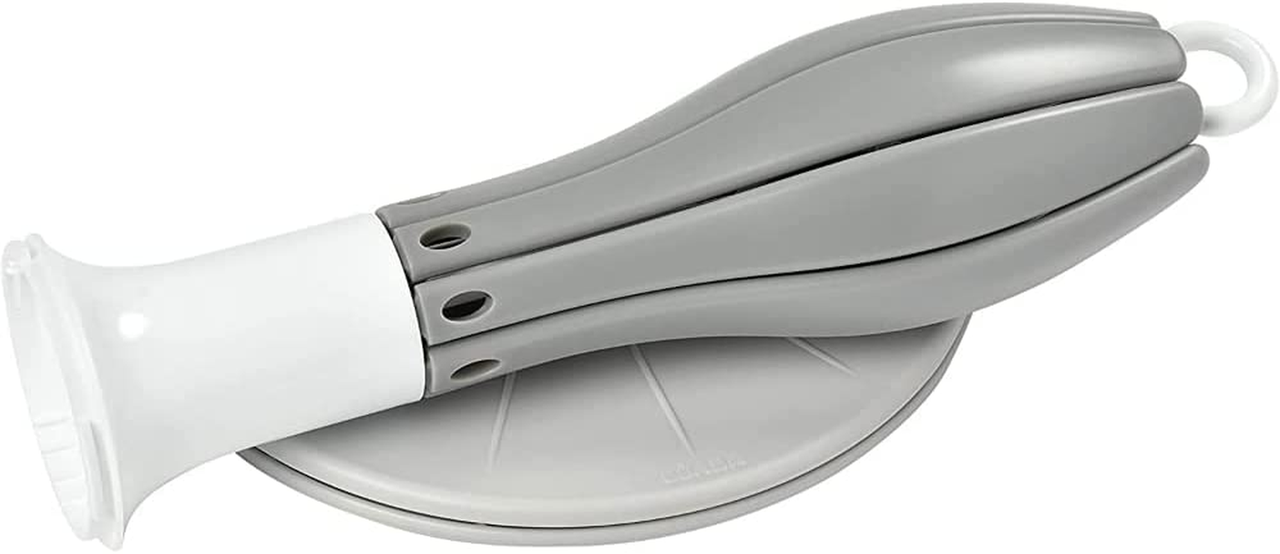 BEABA Foldable Baby Bottle Rack for Drying 8 Bottles and Accessories, Compact and Transportable, Grey - Grey image number 1