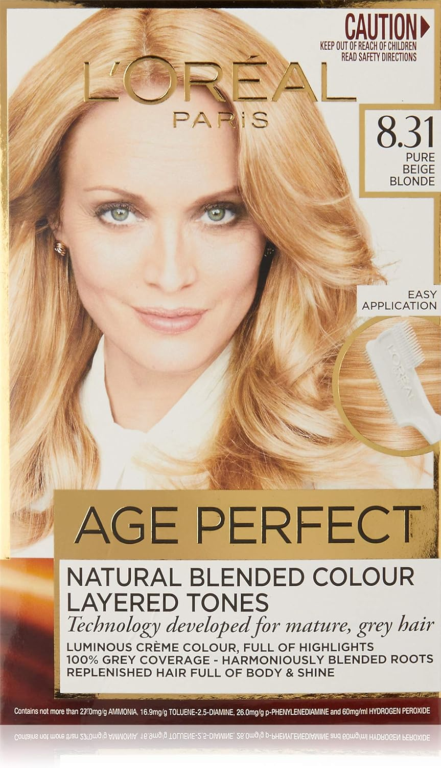 L'Or&eacute;al Paris Excellence Age Perfect Permanent Hair Colour - 7.32 Dark Gold Rose Blonde (Natural Blended Colour) image number 1