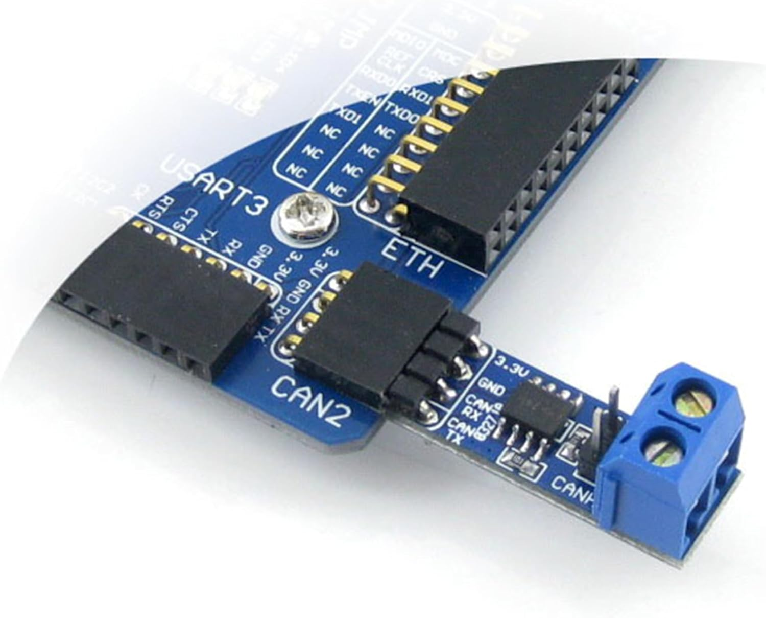 (2PCS) SN65HVD230 CAN Bus Transceiver Board for Connecting Mcus to CAN Network, Pinout Compatible with PCA82C250, ESD Protection, CAN Bus Communication Module, 3.3V image number 4