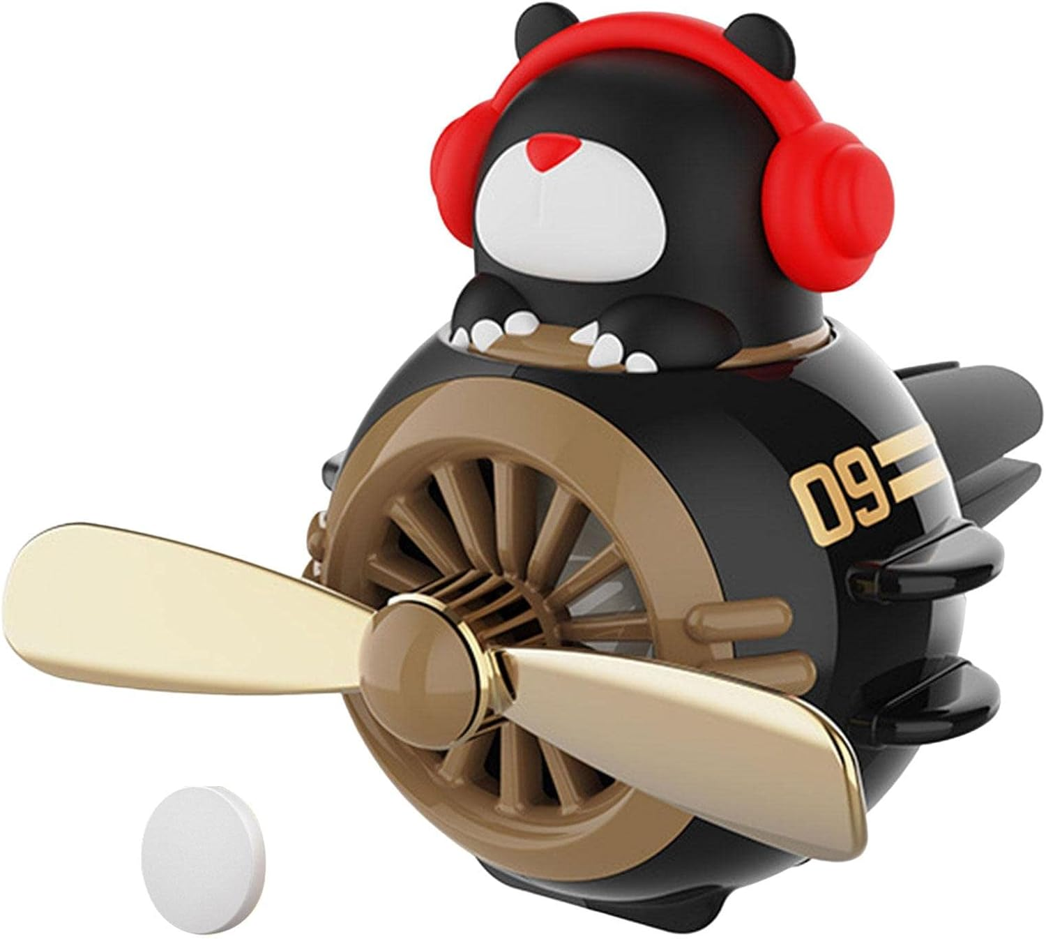 Diffuser Car Propeller - Cute Bear Pilot Long Lasting Creative Car Fragrance Diffuser,Car Air Freshener Air Outlet Vent Fresheners Aromatherapy Ornament Car Accessories Automotive Air Borato