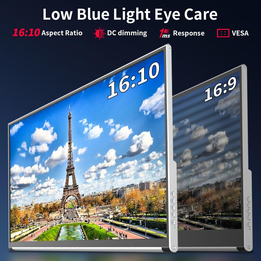 OLED Portable Monitor 4K，UHD Portable Laptop Display 16 Portable Gaming Monitor 100% DCI-P3 OLED Monitor with HDMI/USB-C External Screen for Laptop Phone/Switch/Xbox image number 3