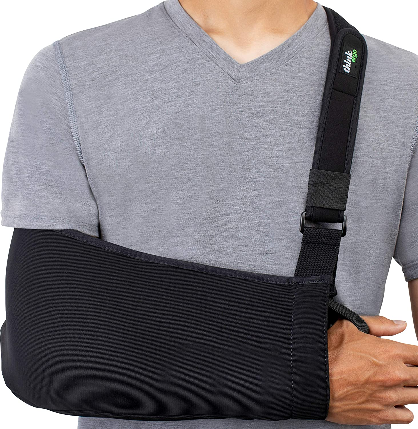 Arm Sling Sport - Lightweight, Breathable, Ergonomically Designed Medical Sling for Broken & Fractured Bones - Adjustable Arm, Shoulder & Rotator Cuff Support (Adult) image number 2