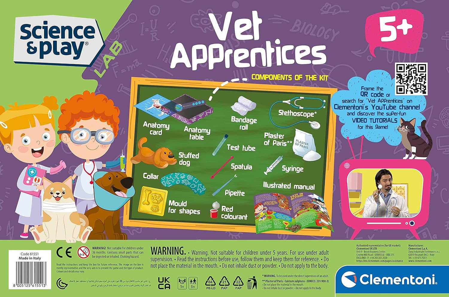 Clementoni Vet Apprentices Experiment Kit Game image number 1