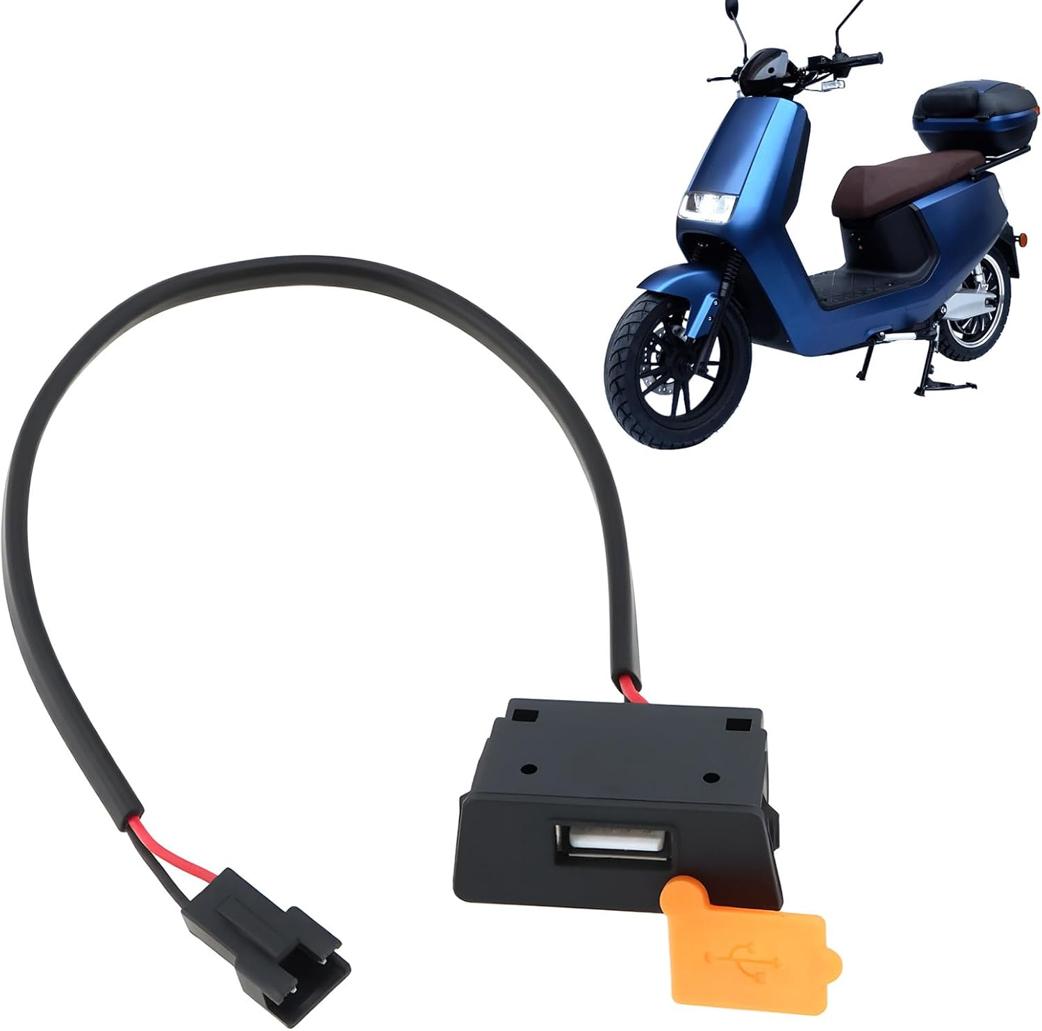 Emsea 3Pcs Motorcycle 36V 48V 60V 72V to 5V SAE USB Adapter for Smartphones GPS Devices Digital Cameras image number 5