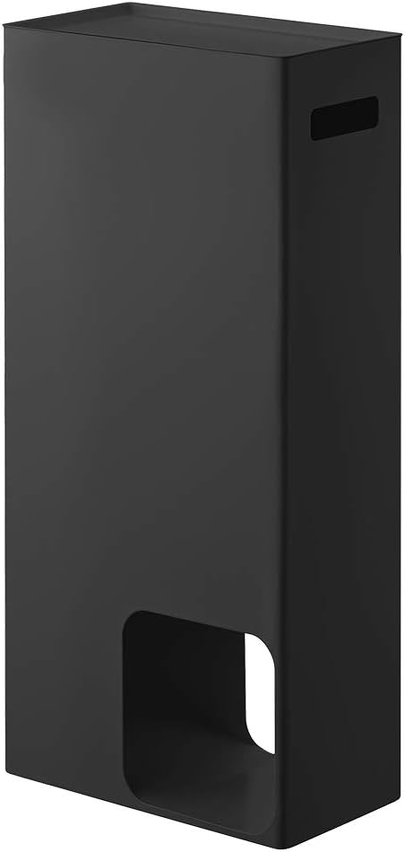 Yamazaki 3456 Toilet Paper Stocker, Black, Approx. W 9.1 X D 4.9 X H 18.9 Inches (23 X 12.5 X 48 Cm), Tower, Toilet Storage, Shelf, Rack image number 5