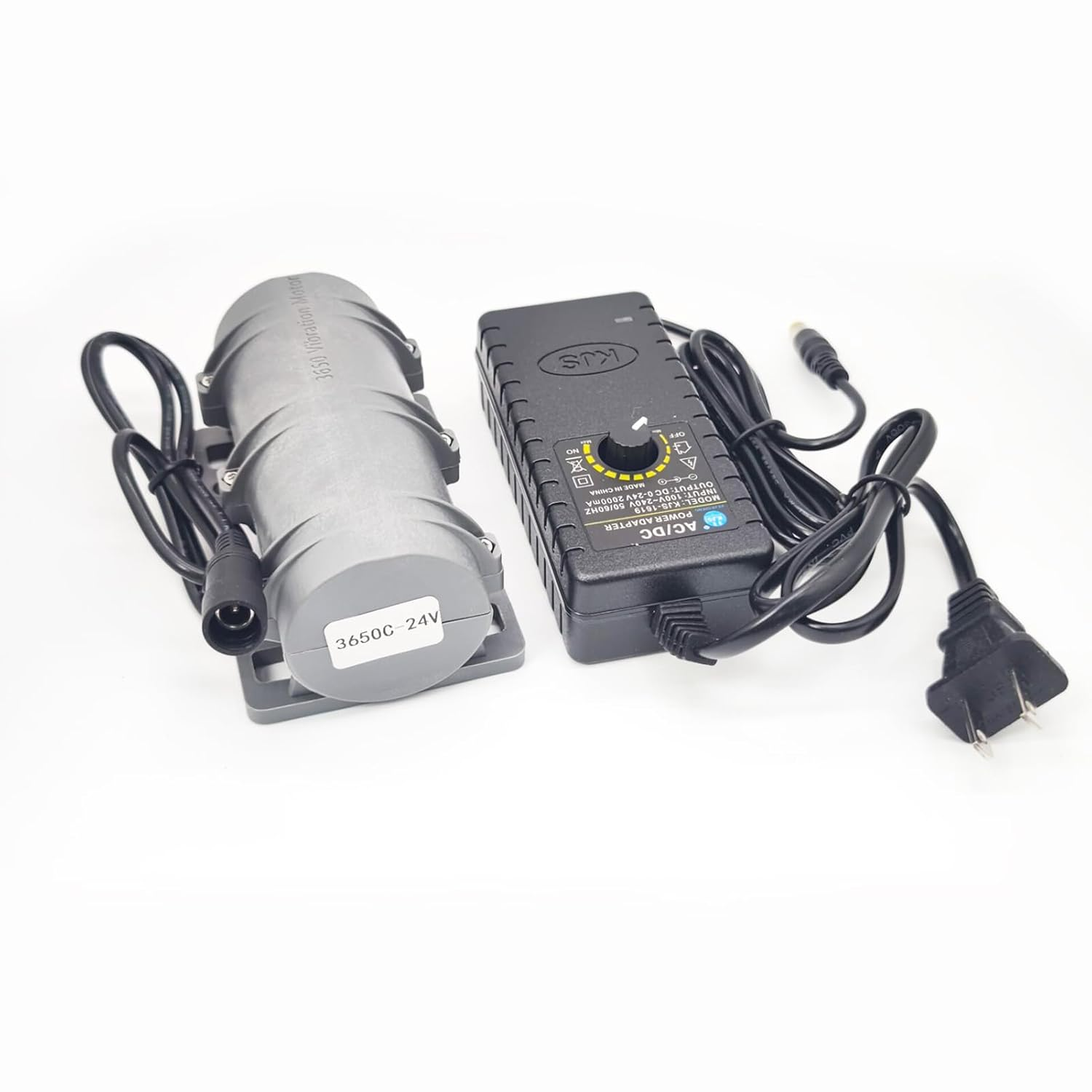 DC 24V Strong Mini Vibration Motor, 3800RPM Adjustable Energy Saving Electric Vibration Motor DIY Portable Massager Vibration Motor Rotary Speed Vibrating Motor for Massage Bed Vibration Chair