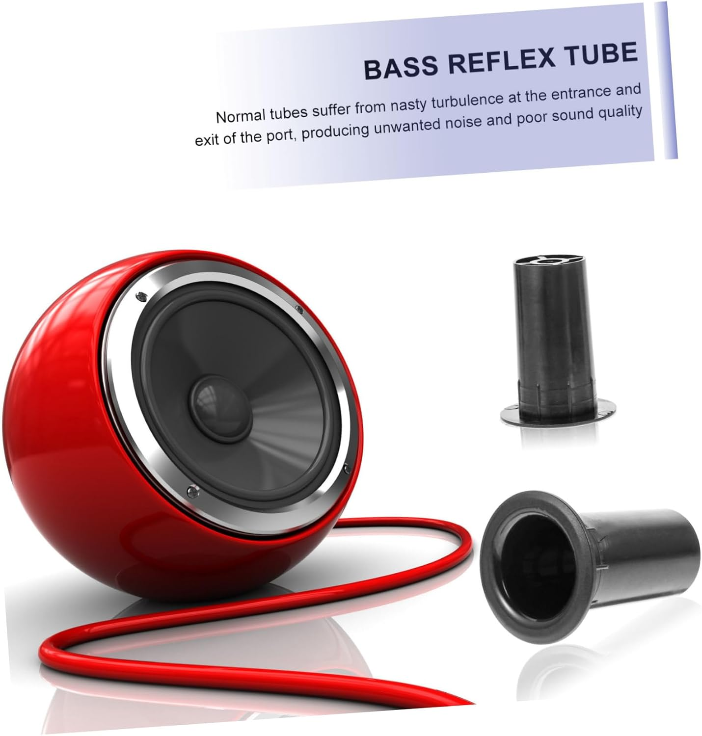 Hoement 8Pcs Bass Reflex Tubes Speaker Port Replacement for Speaker Cabinets Portable Home Car Audio with Easy Installation and Low Distortion Sound Quality image number 3