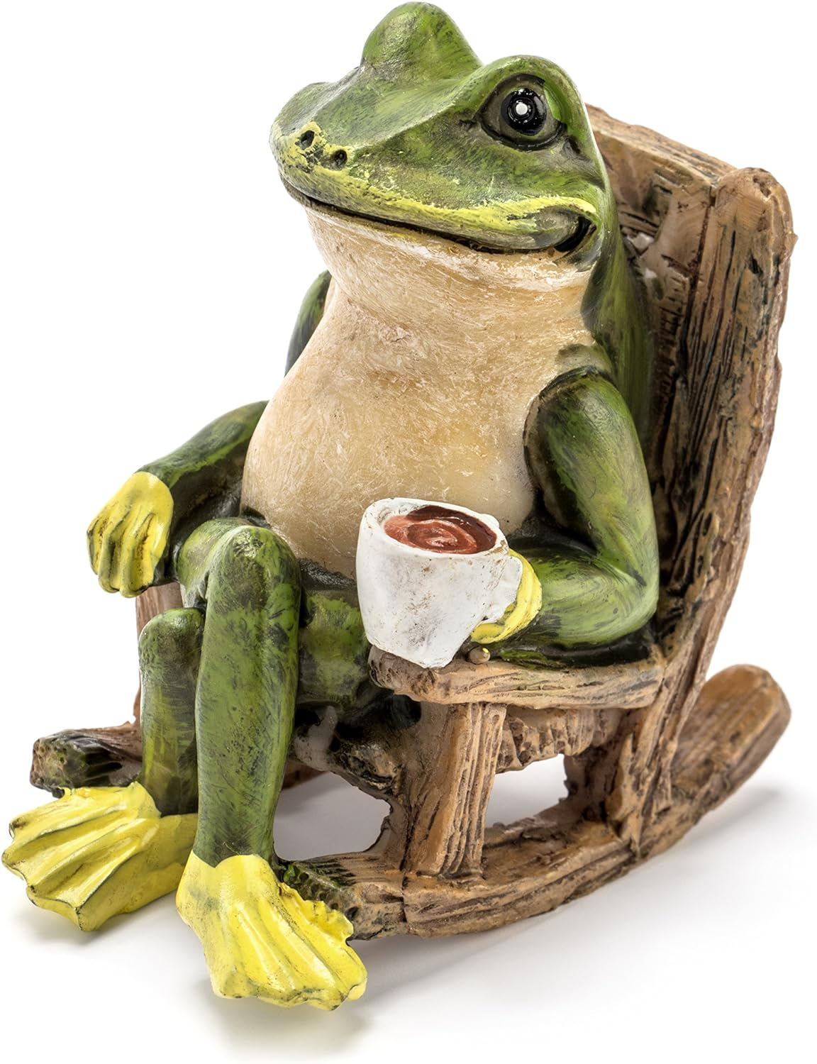 Miniature Frog Garden Statue - 2 Tall - Mini Outdoor Accessory Figurine for Fairy Garden image number 3