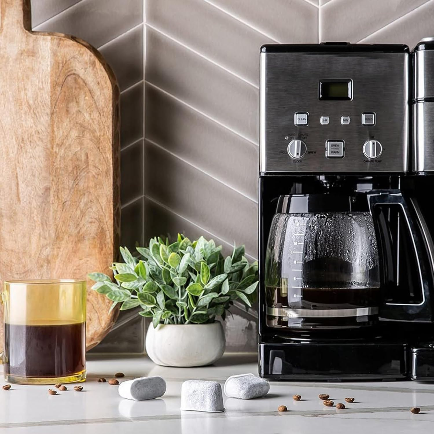 6Pcs Water Filter Replacement Cartridge with Activated Carbon Charcoal Coffee Maker & Brewers Filter Pods Compatible with Breville Barista Express Oracle Machines - Enhance Coffee Taste and Quality image number 6