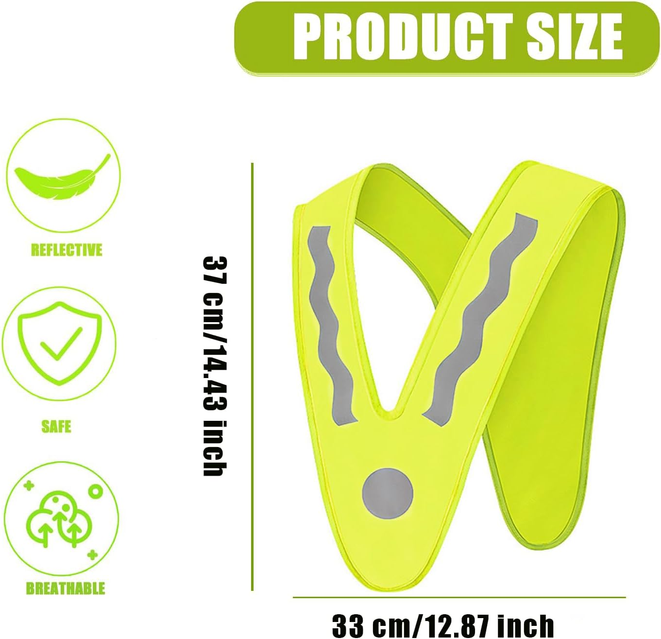 Weenwill Kids Hi Vis Vests,2 Pcs Reflective Safety Vest for Kids V-Shaped Jackets Children'S High Visibility Reflective Waistcoat for Cycling,Night Running,Dog Walking,Kid'S Outdoor Activities, Yellow image number 4