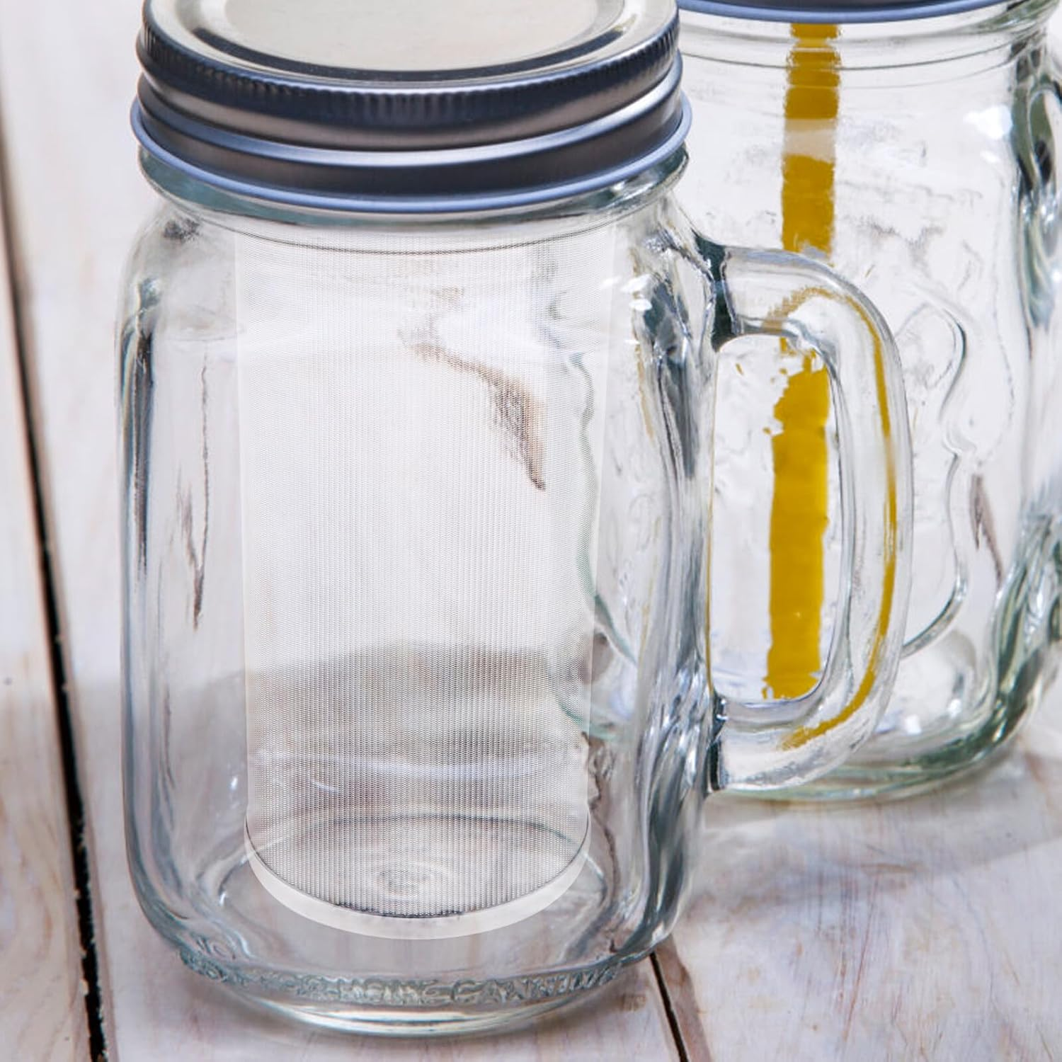 Stainless Steel Tea Infuser and Cold Brew Coffee Filter for Loose Leaf Tea and Juice Portable Strainer with Fine Mesh for Home Cafe Travel and Restaurant Use image number 1