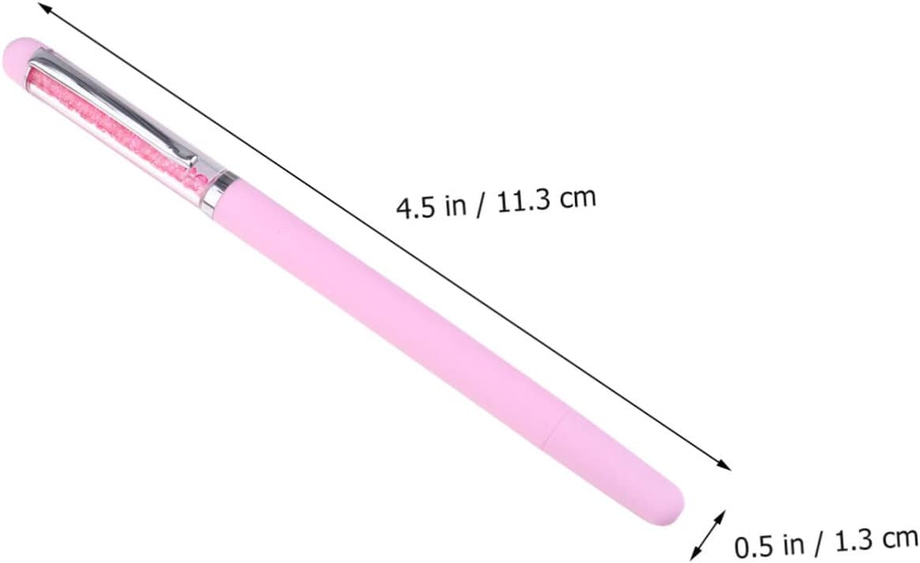 EXQUIMEUBLE 3Pcs Nail Point Pen Set for Manicure Rhinestones Picking Dotting Tools for Women DIY Nail Art with Purple Green Pink Pens for Precise Decoration