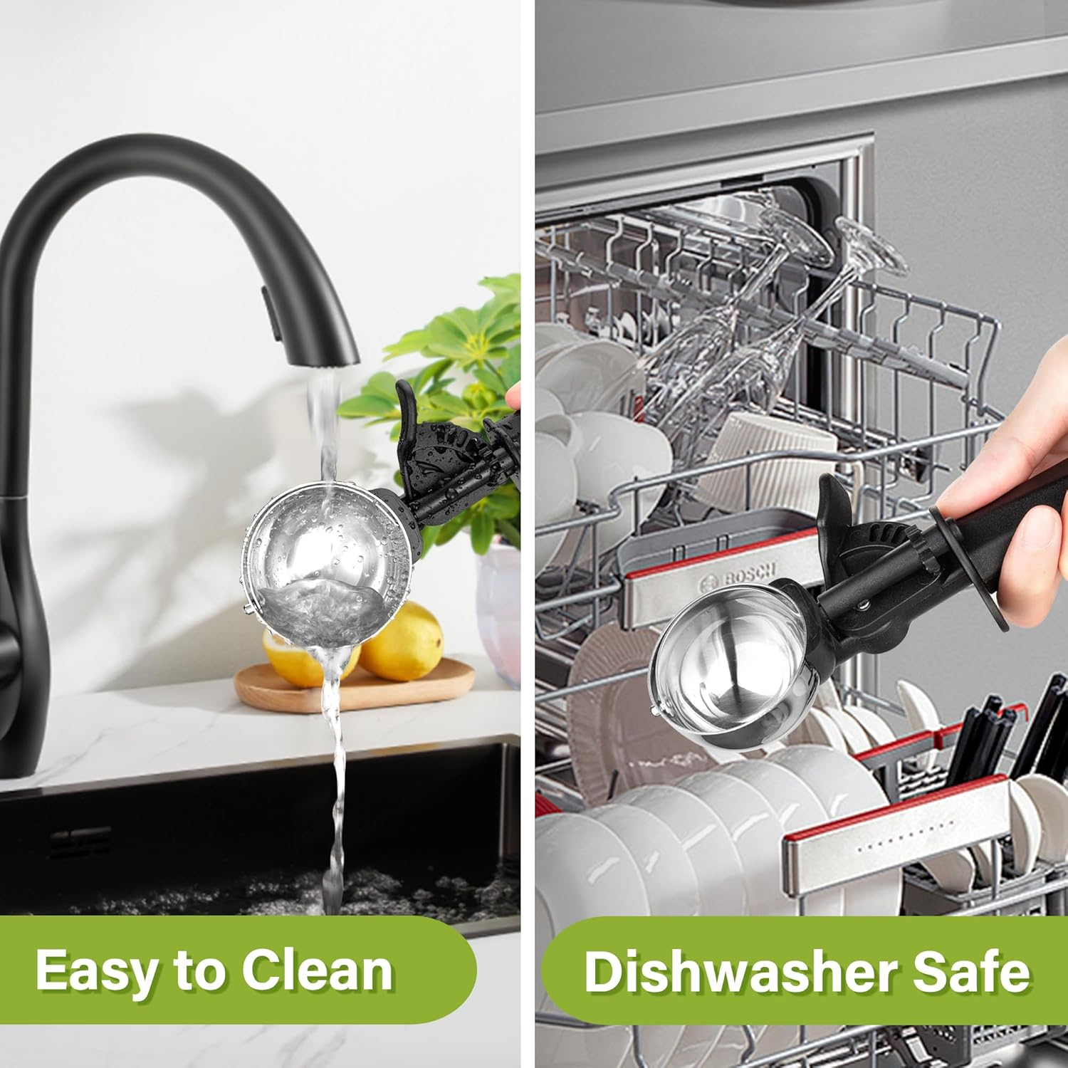 Ice Cream Scoop with Trigger, 2 Tbsp Cookie Scoop for Kitchen, 42Mm Melon Baller Scoop for Portion Control Scoop Cookie Dough Cupcake Batter Ice Cream image number 6