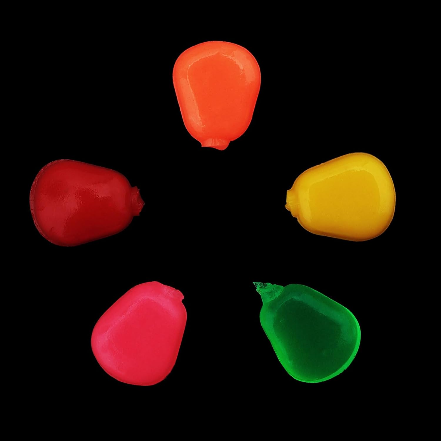 Origlam 125Pcs Simulation Fake Soft Baits Corn Carp Bait, 5 Colors Artificial Fake Corn Fishing Lure Carp Lures Baits image number 1