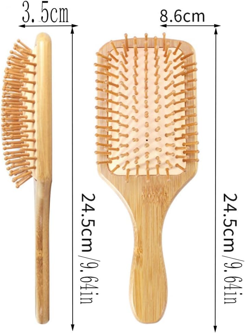 Armastuse Wooden Hair Brush,Natural Bamboo Hair Combs, for Women, Men Reduce Frizz, Massage Scalp for Straight Curly Wavy Dry Wet Thick or Fine Hai image number 3