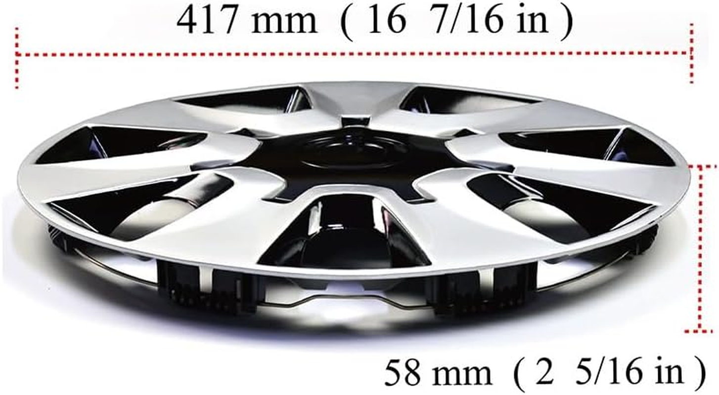 QXKSPG 1 Piece 15" Wheel Center Cap R15 Rim Center Cover Hub Cap with 7 Wheel Spoke Dustproof Decoracion Wheel Trims Set image number 1