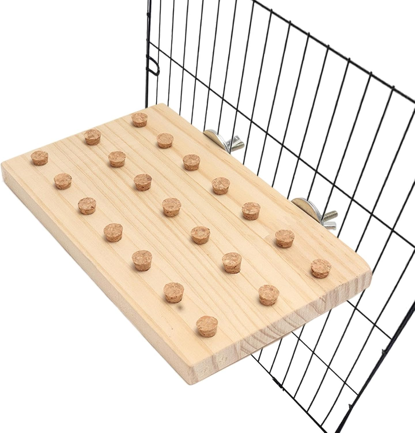 Parrot Toys for Large Birds | Chew Block Wear-Resistant Parrot Puzzle Toys - Compact Wooden Board Bird Playground for Anchovies Parakeets