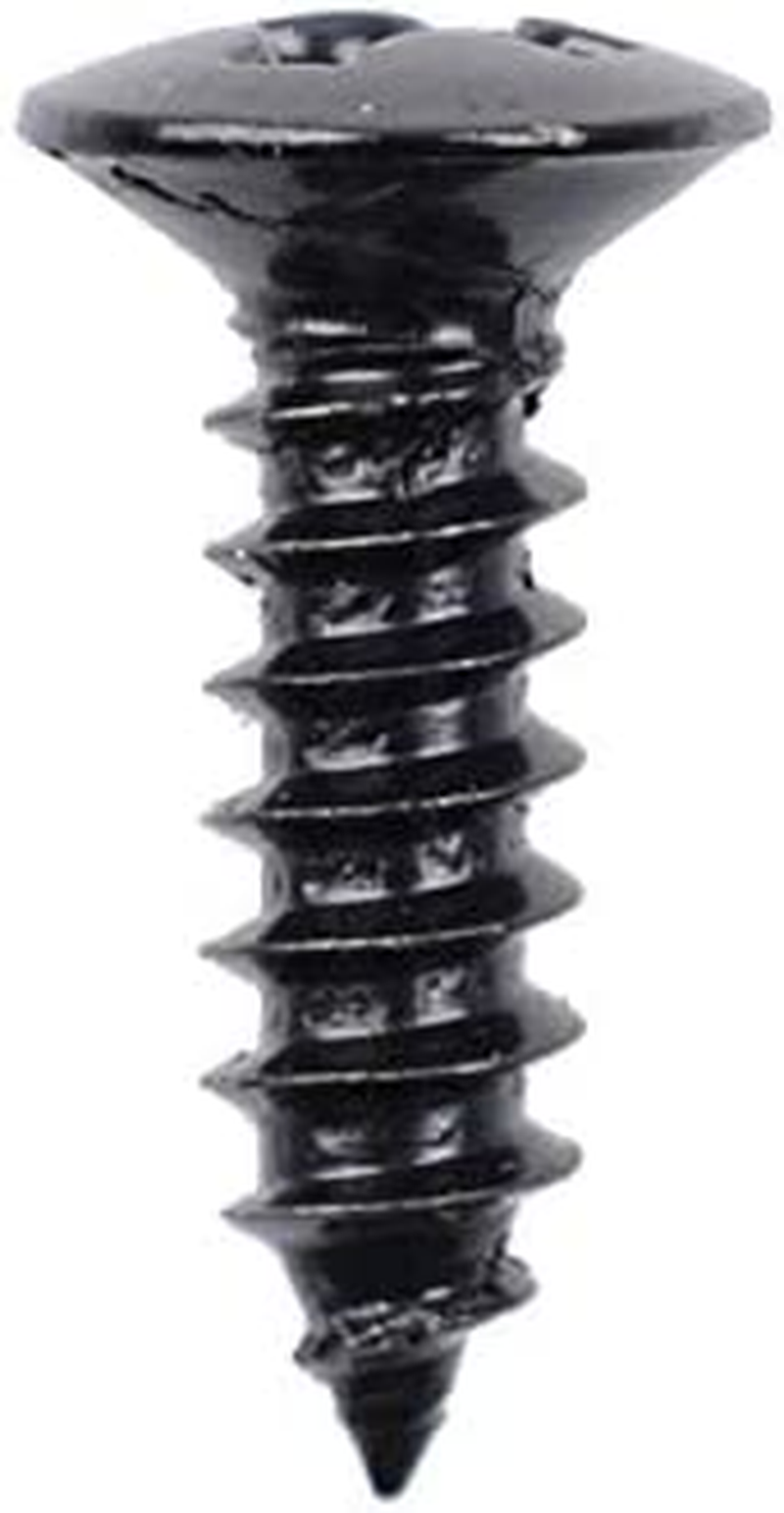 SAPHUE 3MM Electric Guitar Bass Pickguard Screws Pick Guards Scratch Plate Mounting Screws for Fender Strat ST Tele TL Stratocaster Telecaster Gibson LP Les Paul SG Guitar Pack of 50 (Black)