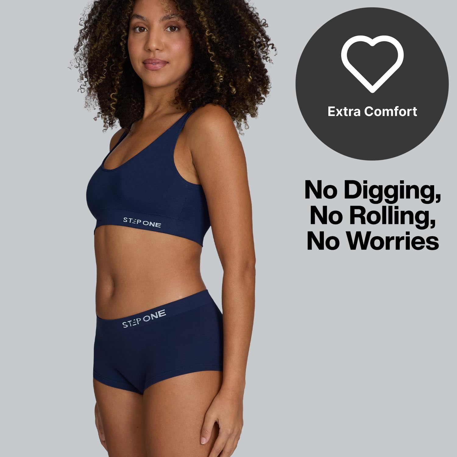 STEP ONE Smoothfit Boyleg Ladies Briefs. Ultra-Soft, Breathable Bamboo Moisture Wicking Underwear Women, Hypoallergenic Underwear for Women, Low Rise & Stretchy image number 5