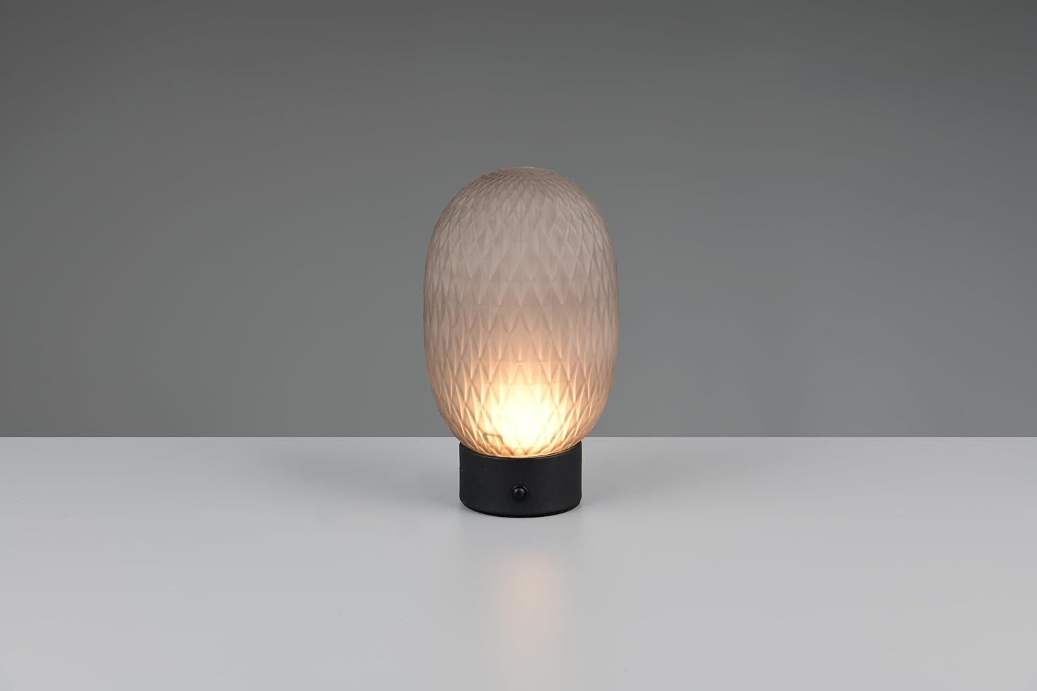 Trio Leuchten LED Battery Table Lamp Facette 564210154 Metal Black Matte Glass Smoked with 1.5 Watt LED USB Connection 4-Way Touch image number 6