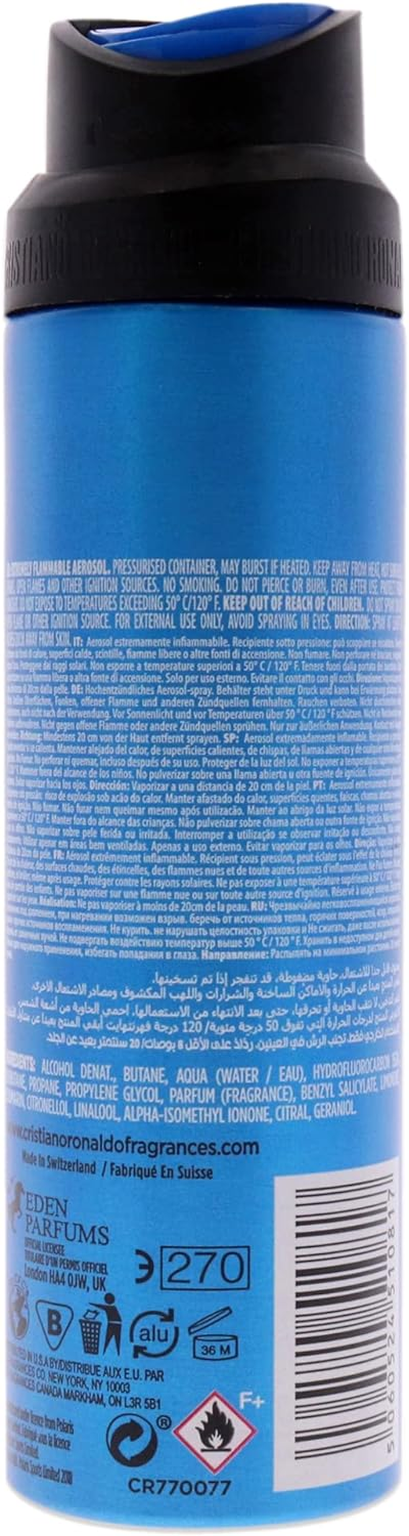 Cristiano Ronaldo CR7 Play It Cool for Men 6.8 Oz Body Spray image number 1