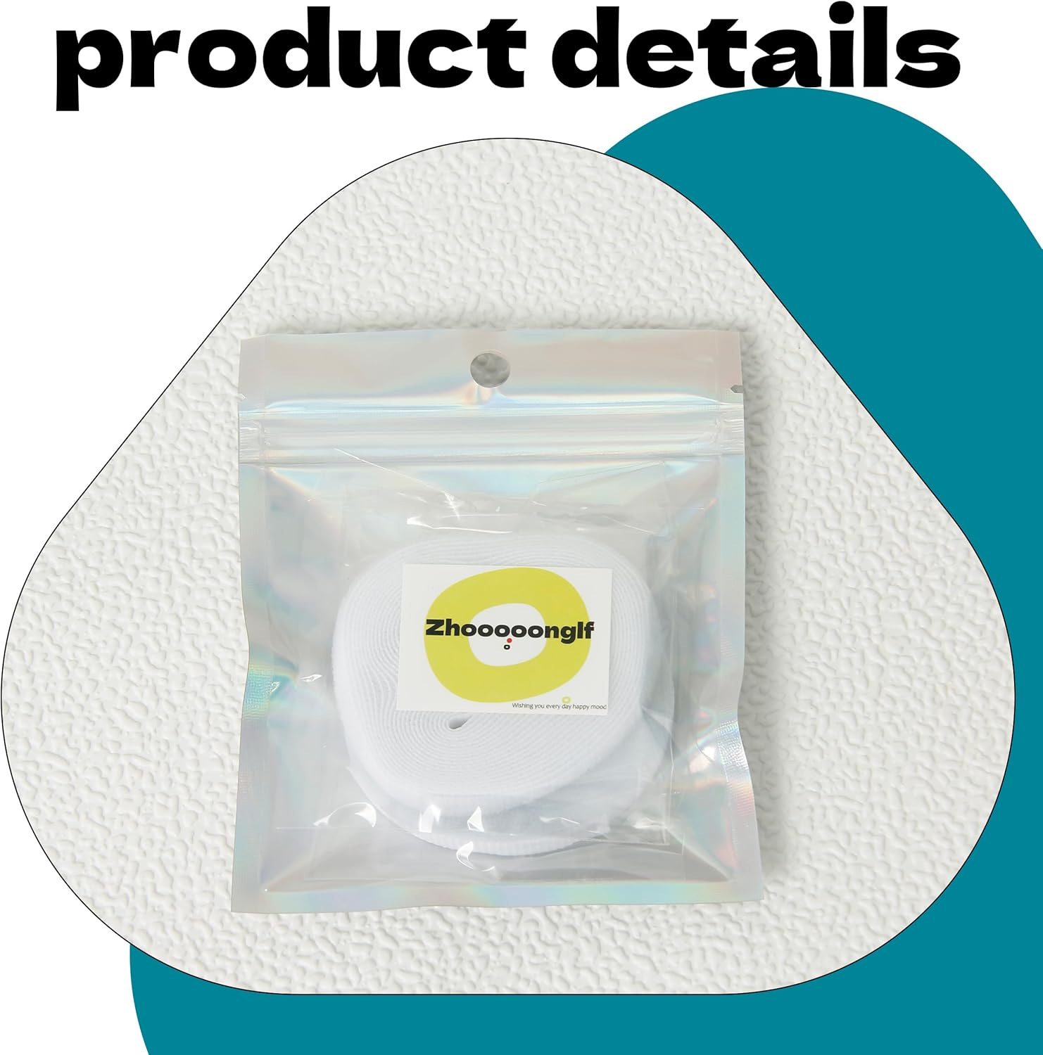 Zhooooonglf Extremely Thin and Soft Strong Doll Clothes Hook and Loop Tape Fasteners 3M X 6Mm about Sewing Type Back without Adhesive Doll Clothing Accessories