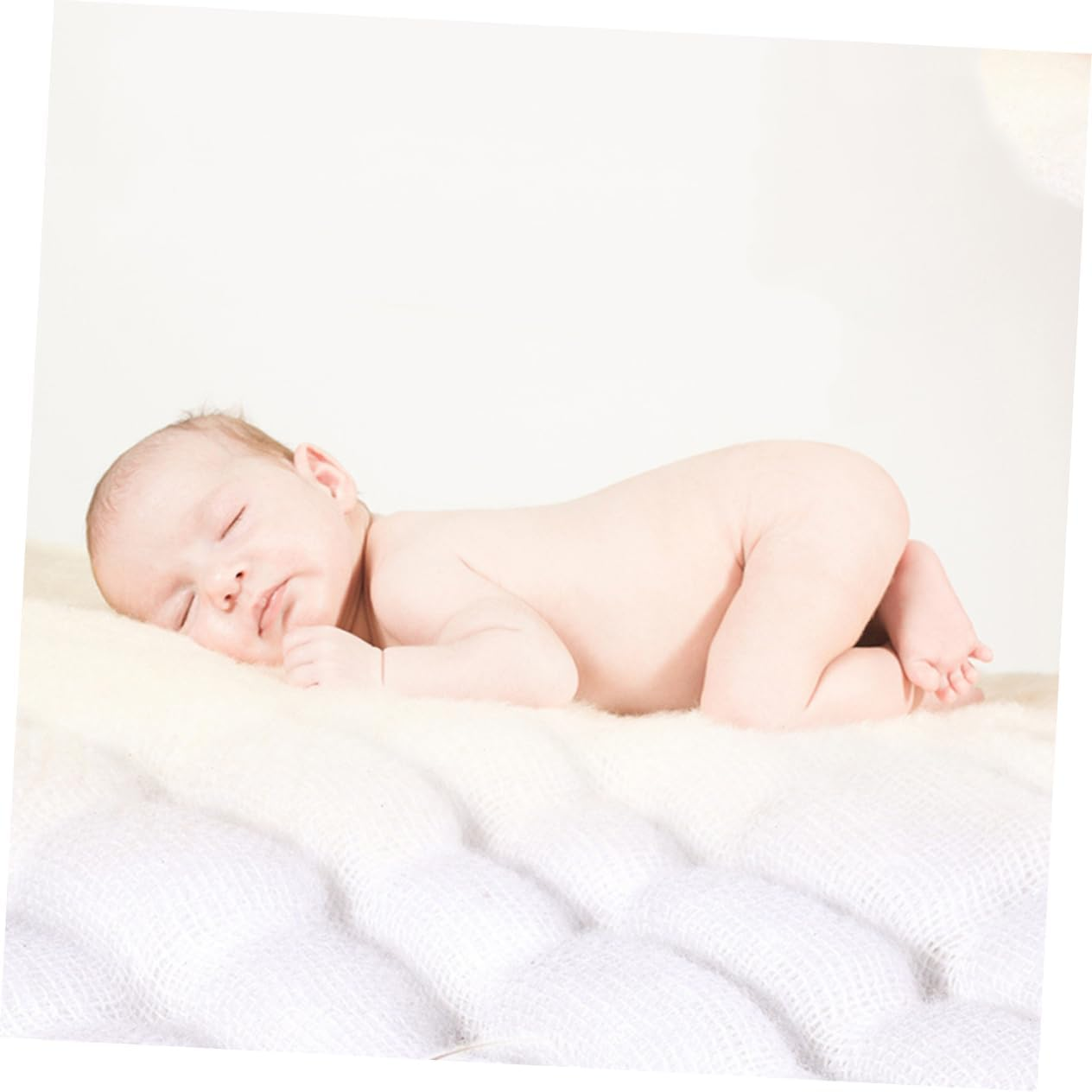 Pure Cotton Nappies Newborn Baby Diaper Reusable Infant Cotton Cloth Nappy Water Absorption Soft Breathable Large Size 46X17Cm 5Pcs for 0-2 Years Old image number 2