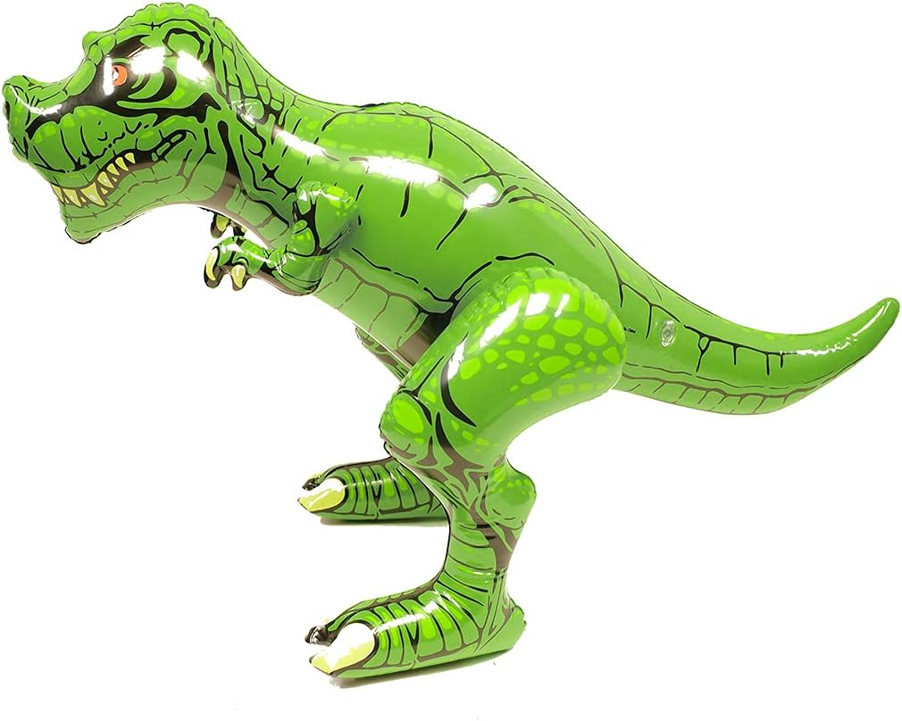 Treasure Gurus 24" Inflatable Tyrannosaurus T Rex Swimming Pool Dinosaur Water Float Blow up Toy Floaties image number 2