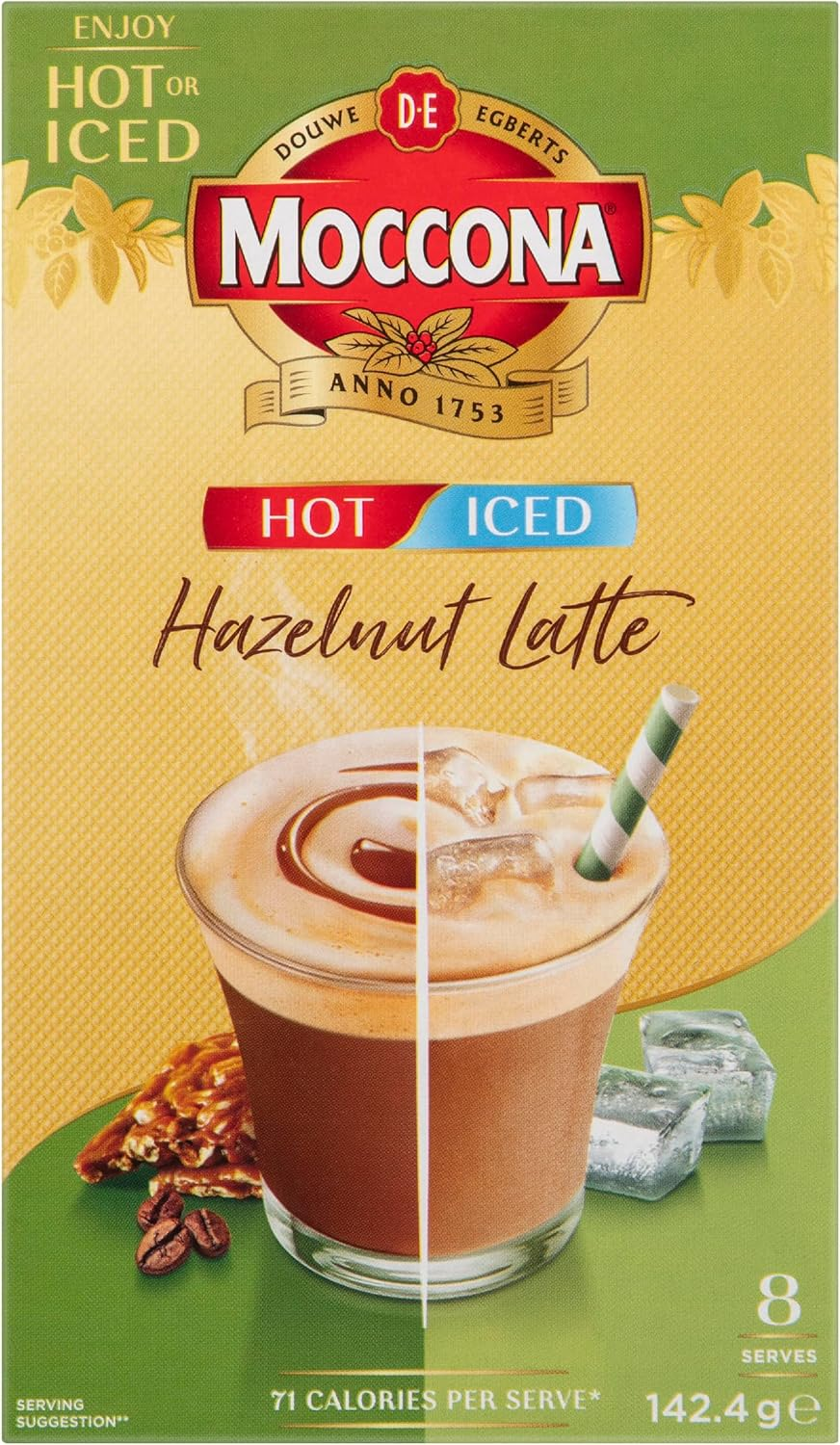 Moccona Coffee Sachets Iced Hot Vanilla 40 Sachets (8 Sachets X 5 Packs) image number 6