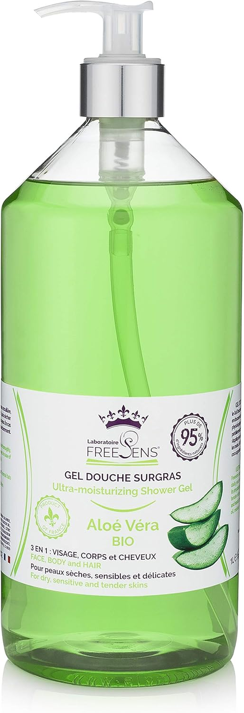 Ultra-Moisturizing Shower Gel - Aloe Vera - Made in France - 33.8Oz