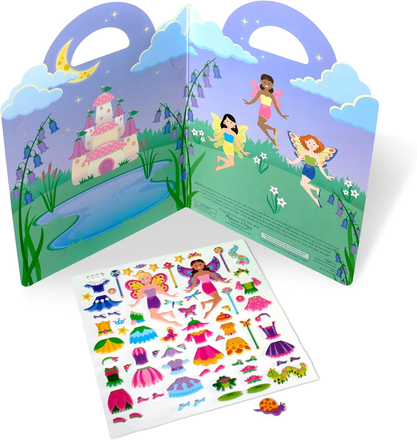 Melissa and Doug - Reusable Puffy Sticker Play Set - Fairy image number 5